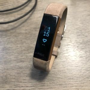 Fitbit Alta HR rose gold. Gently used!